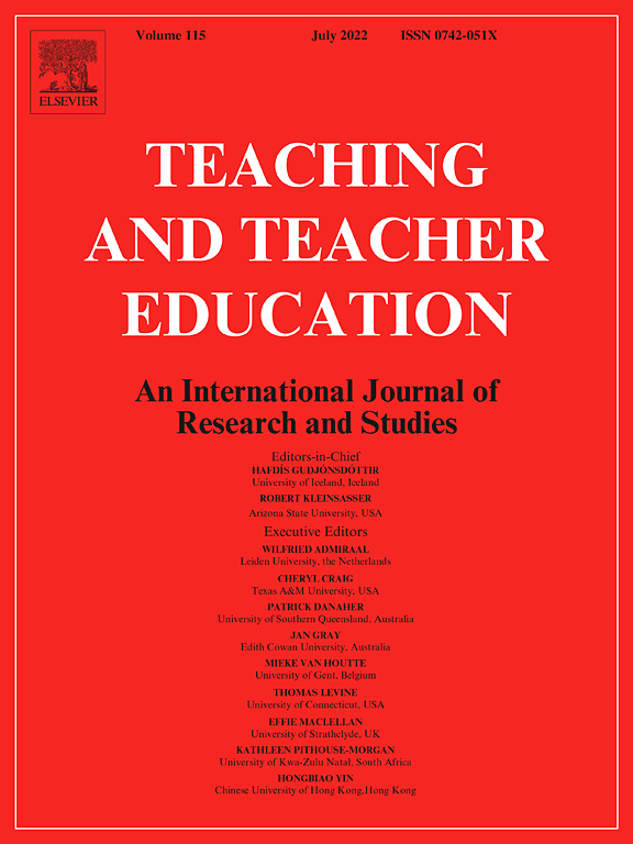 Teaching and Teacher Education journal cover