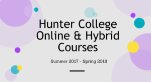 Hunter College hybrid & online courses - title